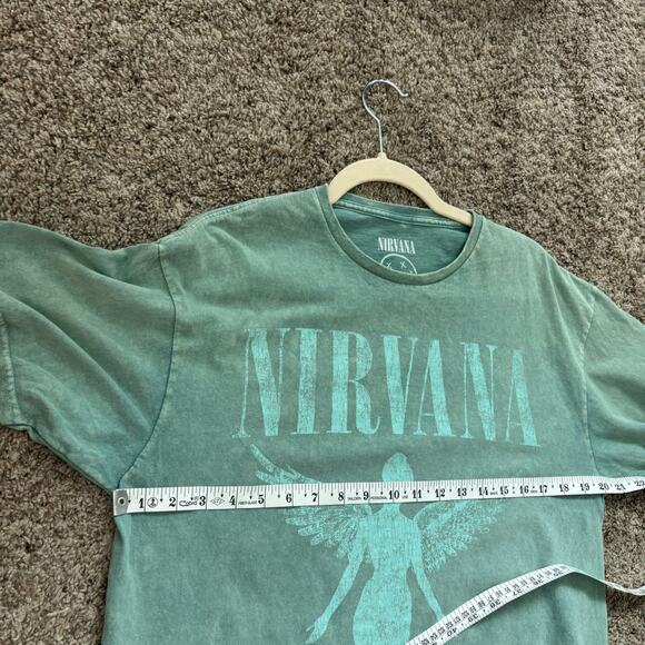 Nirvana "In Utero" Album Cover Graphic T-shirt Acid Wash Grunge Rock Sz M/L - Picture 2 of 8